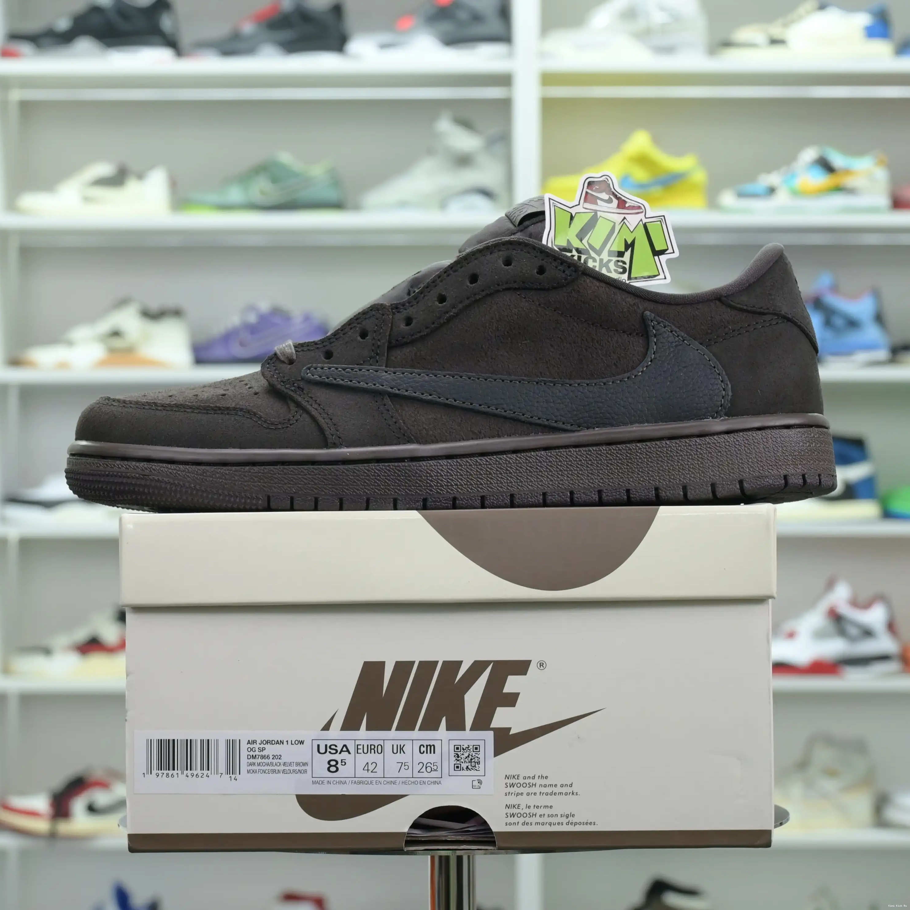 OG“Velvet Air Scott Jordan Brown” Jordan Low 1 Travis x Kimikick 0704